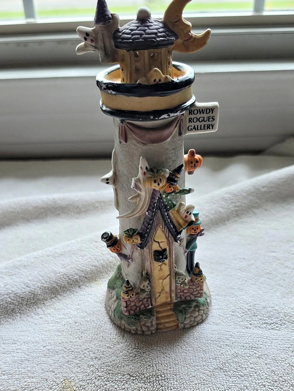 Rowdy Rogues Gallery Lighted Halloween Town Village Lighthouse Tower Village